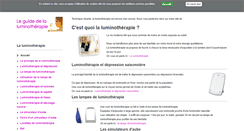 Desktop Screenshot of luminotherapie-lampe.com