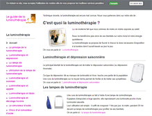 Tablet Screenshot of luminotherapie-lampe.com